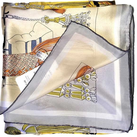 NWT Genuine 100% Mulberry Silk Satin Scarf 42"x42" Large Square Shawl 59731 - Picture 5 of 10